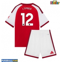 Arsenal Jurrien Timber #12 Heimtrikotsatz Kinder 2026-27 Kurzarm (+ Kurze Hosen)